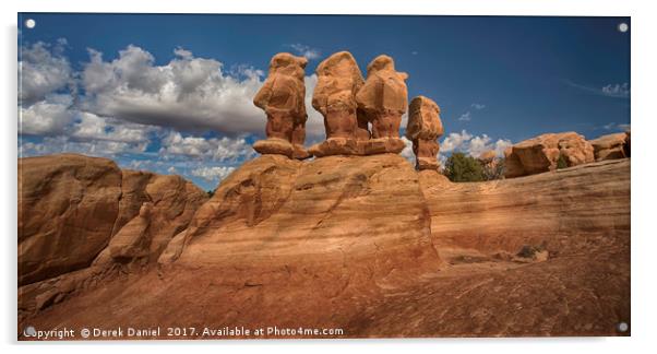 Navajo Sandstone wonderland Acrylic by Derek Daniel