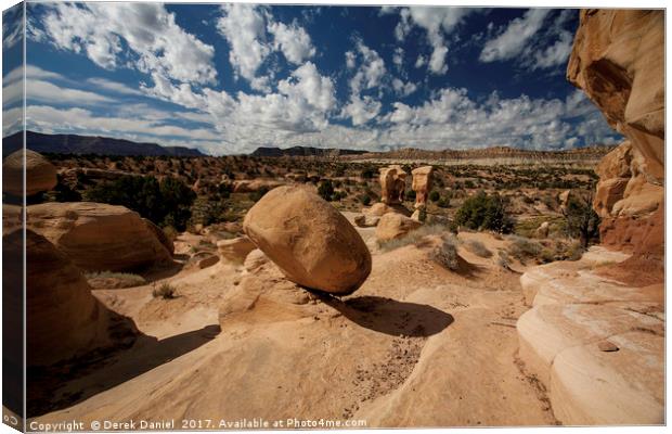 Navajo Sandstone Wonderland Canvas Print by Derek Daniel