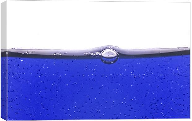 Blue Liquid Canvas Print by Malcolm Smith