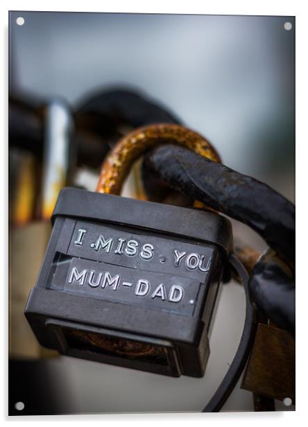 A padlock with the words 