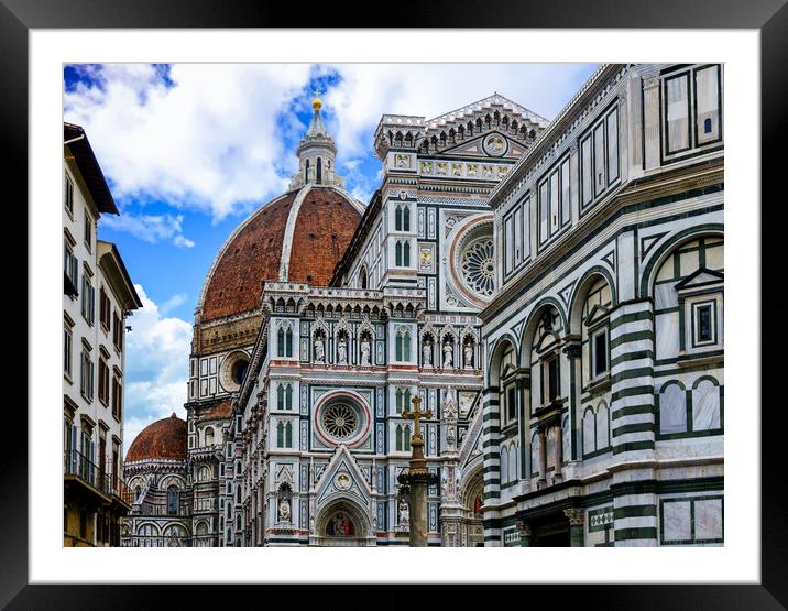 Il Duomo in Florence Framed Mounted Print by Darryl Brooks