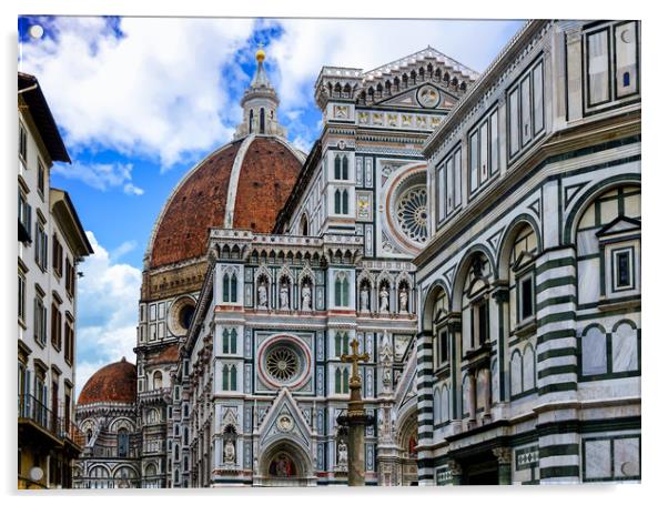 Il Duomo in Florence Acrylic by Darryl Brooks