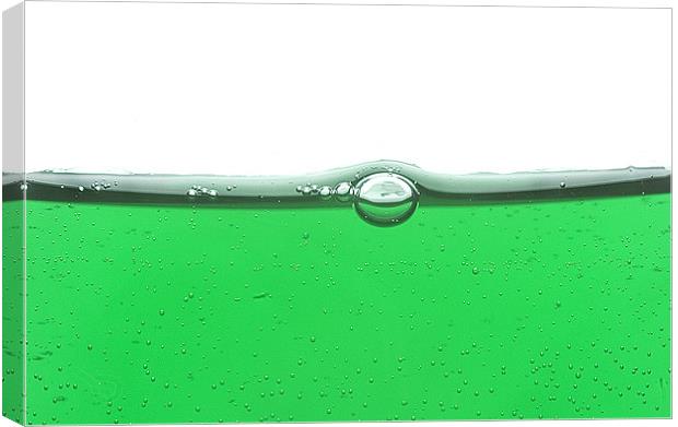 Green liquid Canvas Print by Malcolm Smith