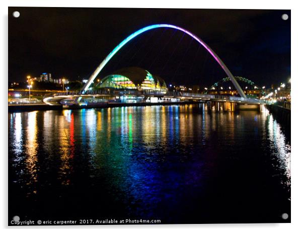 Tyne Rainbow Acrylic by eric carpenter
