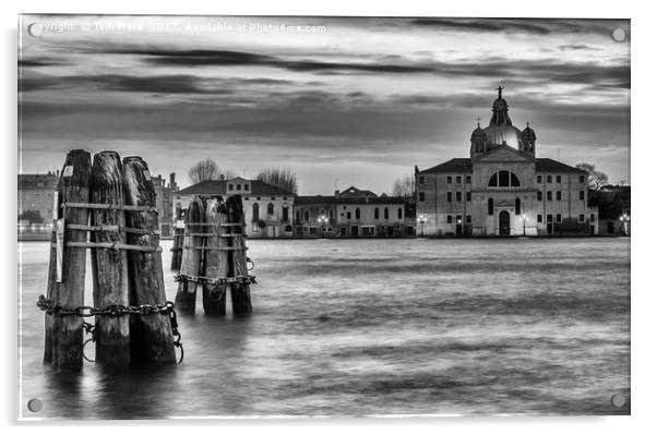 Venice Waters Acrylic by Tom Hard