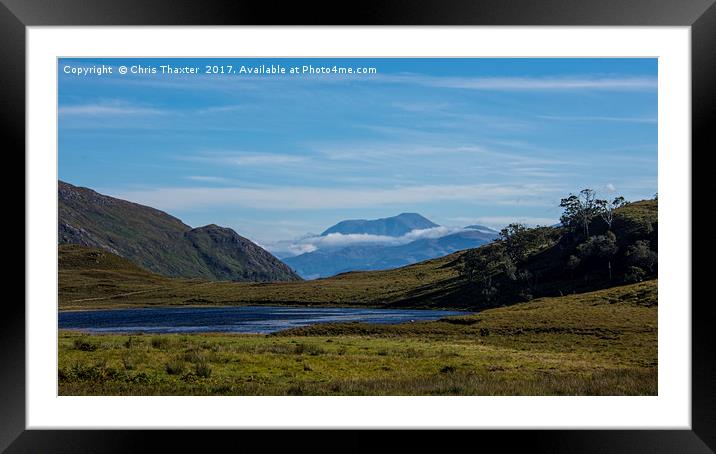 View of Ben Nevis Framed Mounted Print by Chris Thaxter
