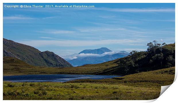 View of Ben Nevis Print by Chris Thaxter