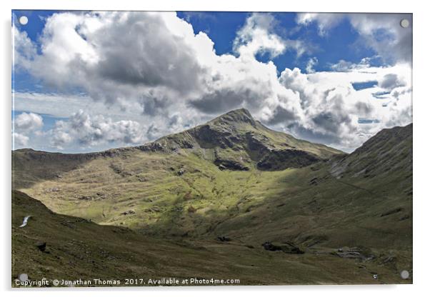 Snowdonia Mountain Y Lliwedd Acrylic by Jonathan Thomas