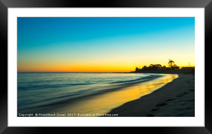 Sunset at Malibu Pier, California Framed Mounted Print by PhotoStock Israel