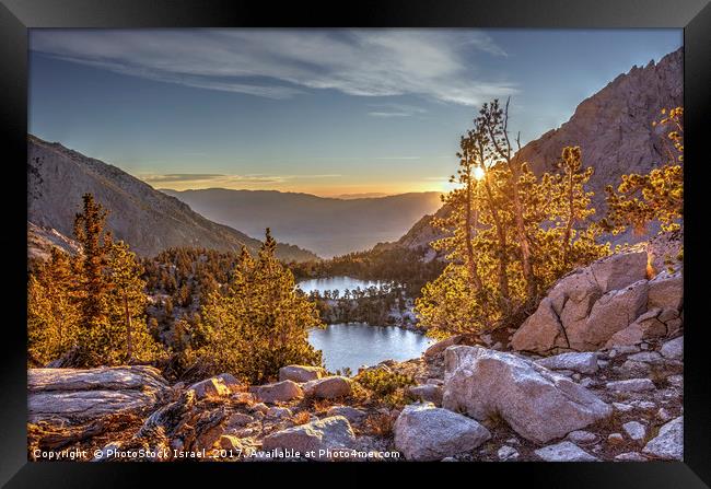 Onion Valley, Sierra Nevada mountain range Framed Print by PhotoStock Israel