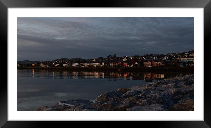 Evening in Dingle Framed Mounted Print by barbara walsh