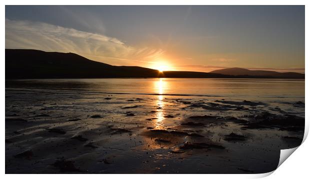 Dingle sunset Print by barbara walsh