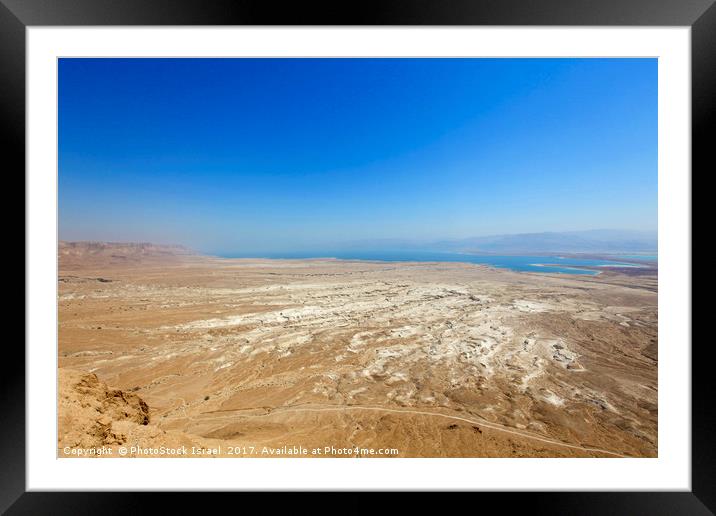 View of the Dead Sea, Israel Framed Mounted Print by PhotoStock Israel