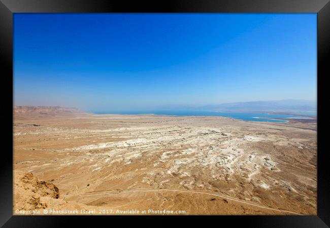 View of the Dead Sea, Israel Framed Print by PhotoStock Israel