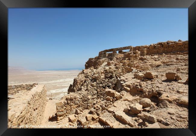 Israel, The ruins of Masada  Framed Print by PhotoStock Israel