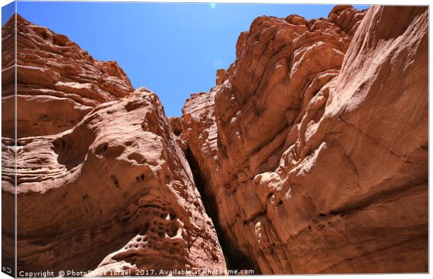 The Red Canyon near Eilat, Israel  Canvas Print by PhotoStock Israel