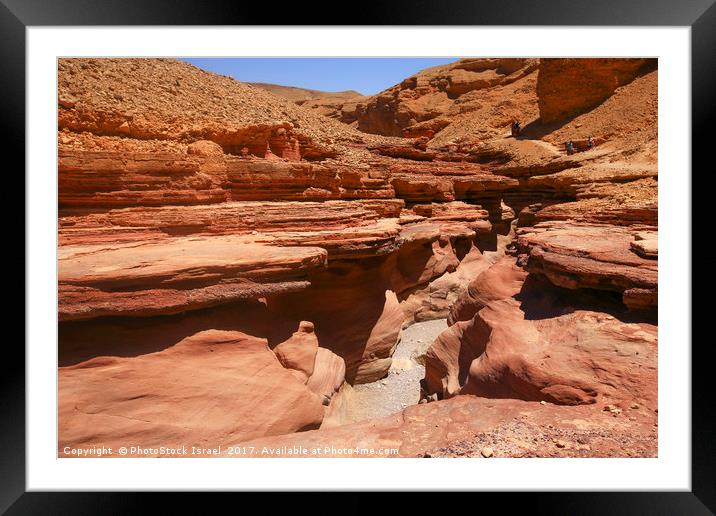 The Red Canyon near Eilat, Israel  Framed Mounted Print by PhotoStock Israel