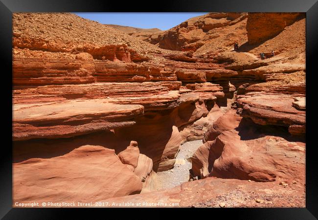 The Red Canyon near Eilat, Israel  Framed Print by PhotoStock Israel
