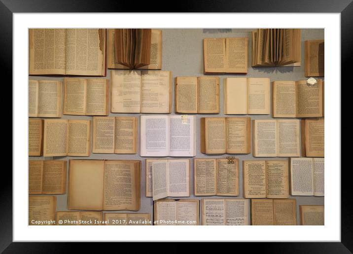 open books Framed Mounted Print by PhotoStock Israel