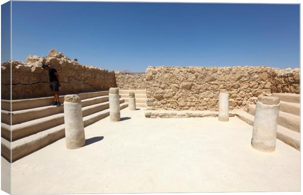 Israel, The ruins of Masada  Canvas Print by PhotoStock Israel