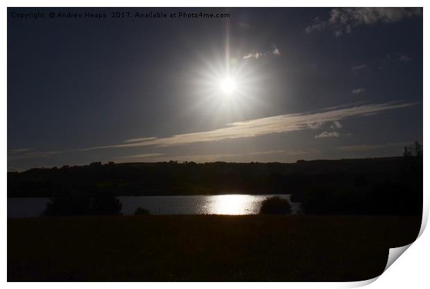 Golden Hour at Tittersworth Reservoir Print by Andrew Heaps