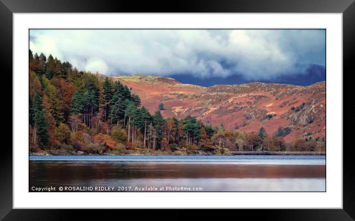 "Evening light and stormy skies" Framed Mounted Print by ROS RIDLEY