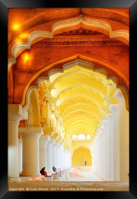 Inside the Madurai Palace (Thirumalai Nayakkar Mah Framed Print by Colin Woods