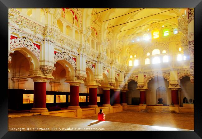 Inside the Madurai Palace (Thirumalai Nayakkar Mah Framed Print by Colin Woods