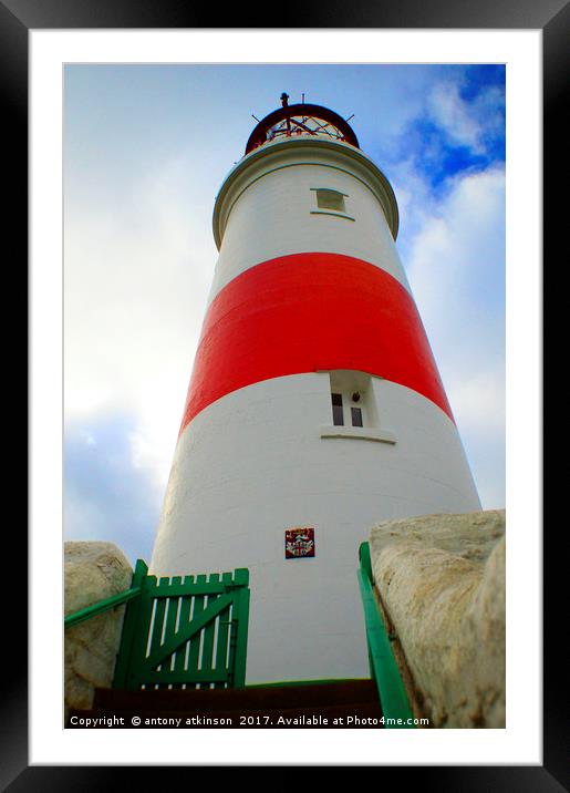 Souter Lighthouse Sunderland Framed Mounted Print by Antony Atkinson