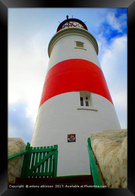 Souter Lighthouse Sunderland Framed Print by Antony Atkinson