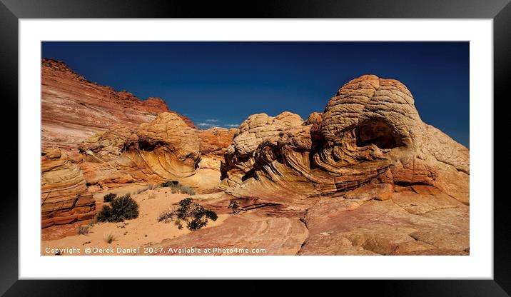 Brainrocks, Coyote Buttes North, Arizona Framed Mounted Print by Derek Daniel