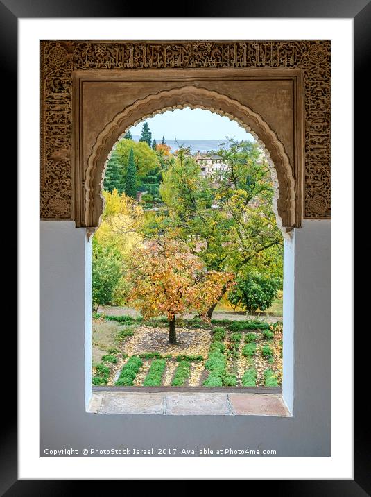 Alhambra Palace, Granada, Spain Framed Mounted Print by PhotoStock Israel