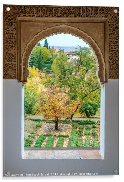 Alhambra Palace, Granada, Spain Acrylic by PhotoStock Israel