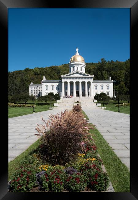 Vermont State House, Montpelier, Vermont Framed Print by PhotoStock Israel
