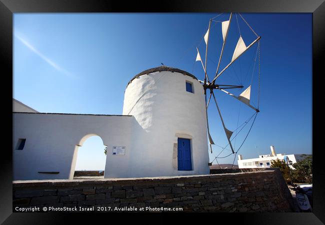 Paros Island, Greece Framed Print by PhotoStock Israel