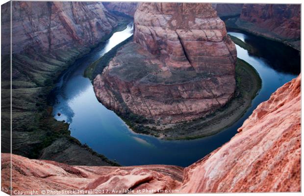 Horseshoe Bend Colorado River Arizona USA Canvas Print by PhotoStock Israel