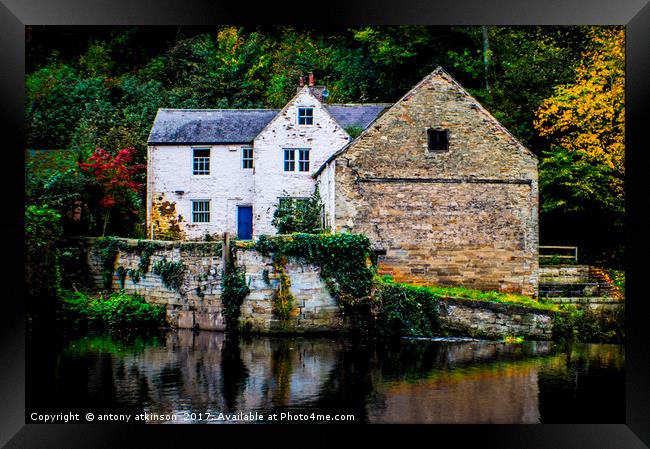 City of Durham Boat House Framed Print by Antony Atkinson