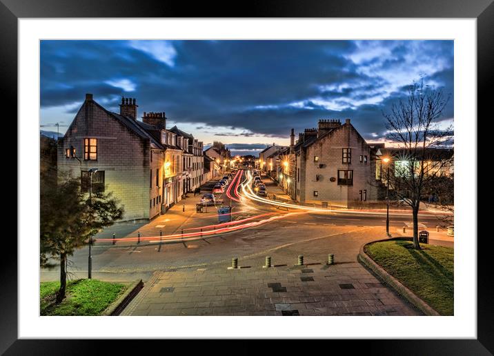 Light Trails  Framed Mounted Print by Valerie Paterson