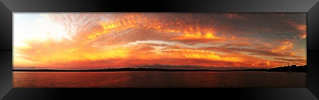 Golden sunrise seascape Australia Framed Print by Geoff Childs