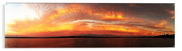 Golden sunrise seascape Australia Acrylic by Geoff Childs