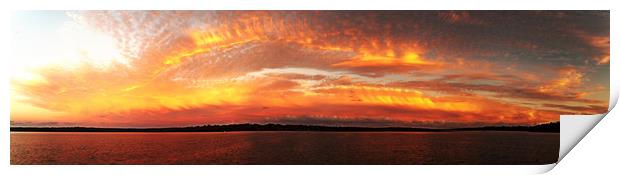 Golden sunrise seascape Australia Print by Geoff Childs