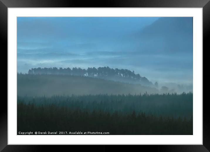 Feshiebridge Forest, Cairngorms Framed Mounted Print by Derek Daniel