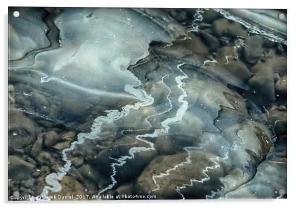 Ice Patterns Acrylic by Derek Daniel