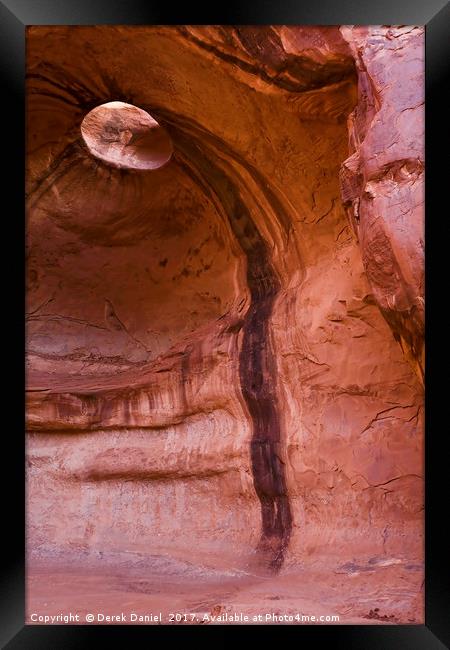 Weeping Eye Monument Valley Framed Print by Derek Daniel