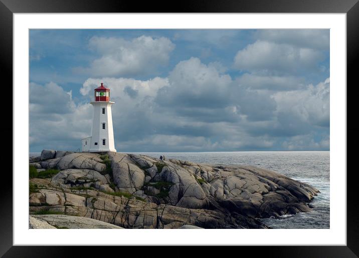 Peggys Cove Framed Mounted Print by Roxane Bay