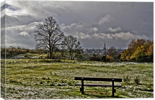 Winter Sky over Norwich Canvas Print by Paul Macro