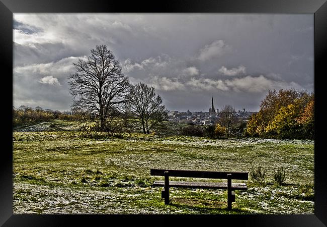 Winter Sky over Norwich Framed Print by Paul Macro