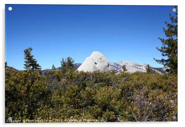 Half Dome rock at Yosemite national Park Acrylic by PhotoStock Israel