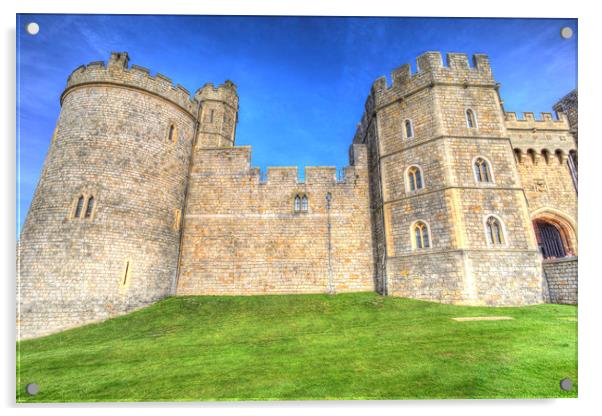 Windsor Castle Acrylic by David Pyatt