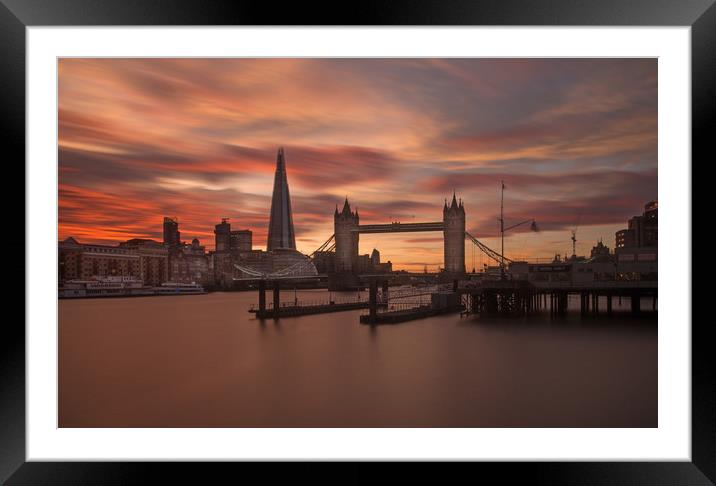 The Tower Bridge London Framed Mounted Print by Clive Eariss